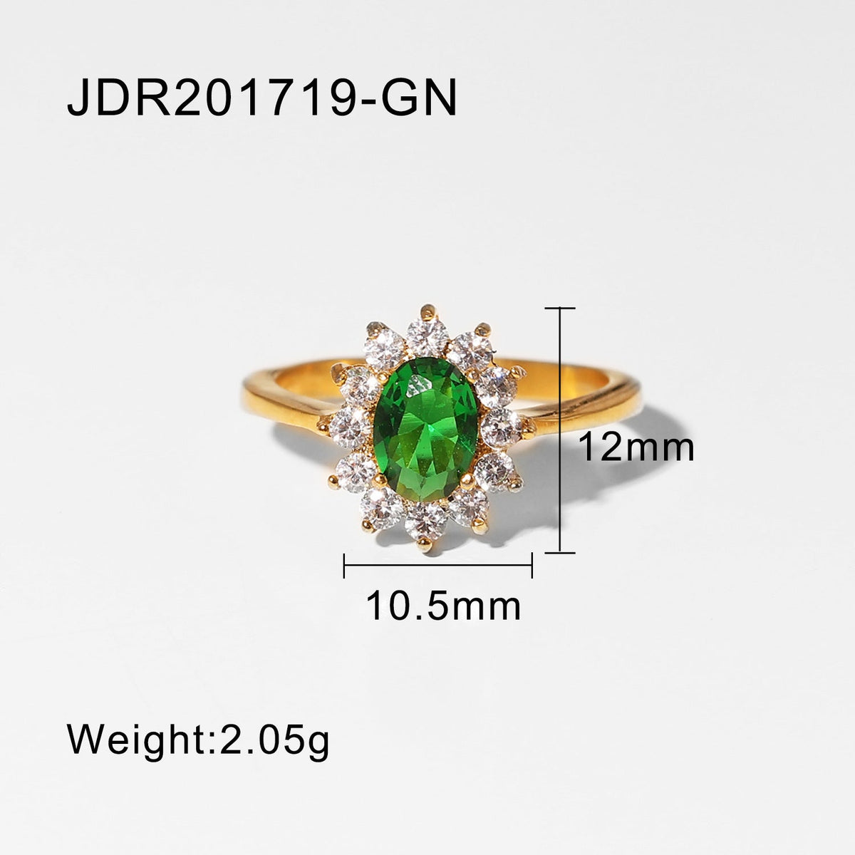Green Zircon Ring Collection