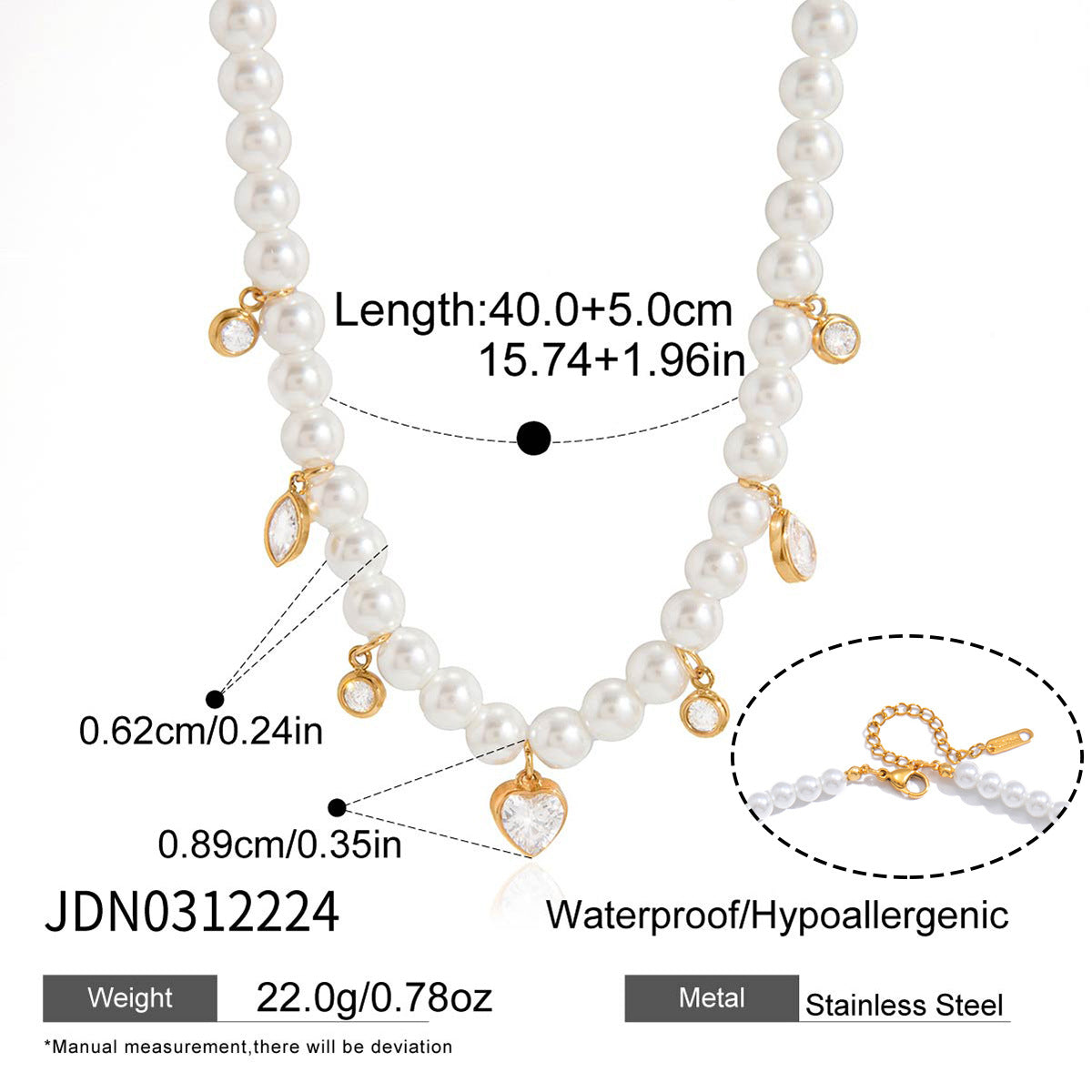 Pearl Zircon Necklace Collection