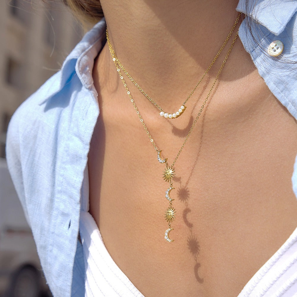 Sun Moon Y Necklace Collection