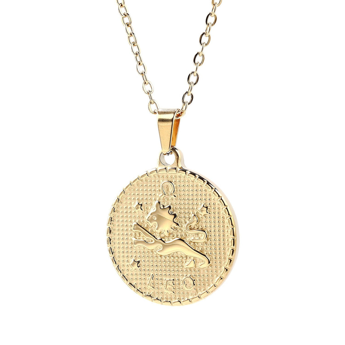 18K Gold Light Luxury Twelve Constellation Pendant Necklace