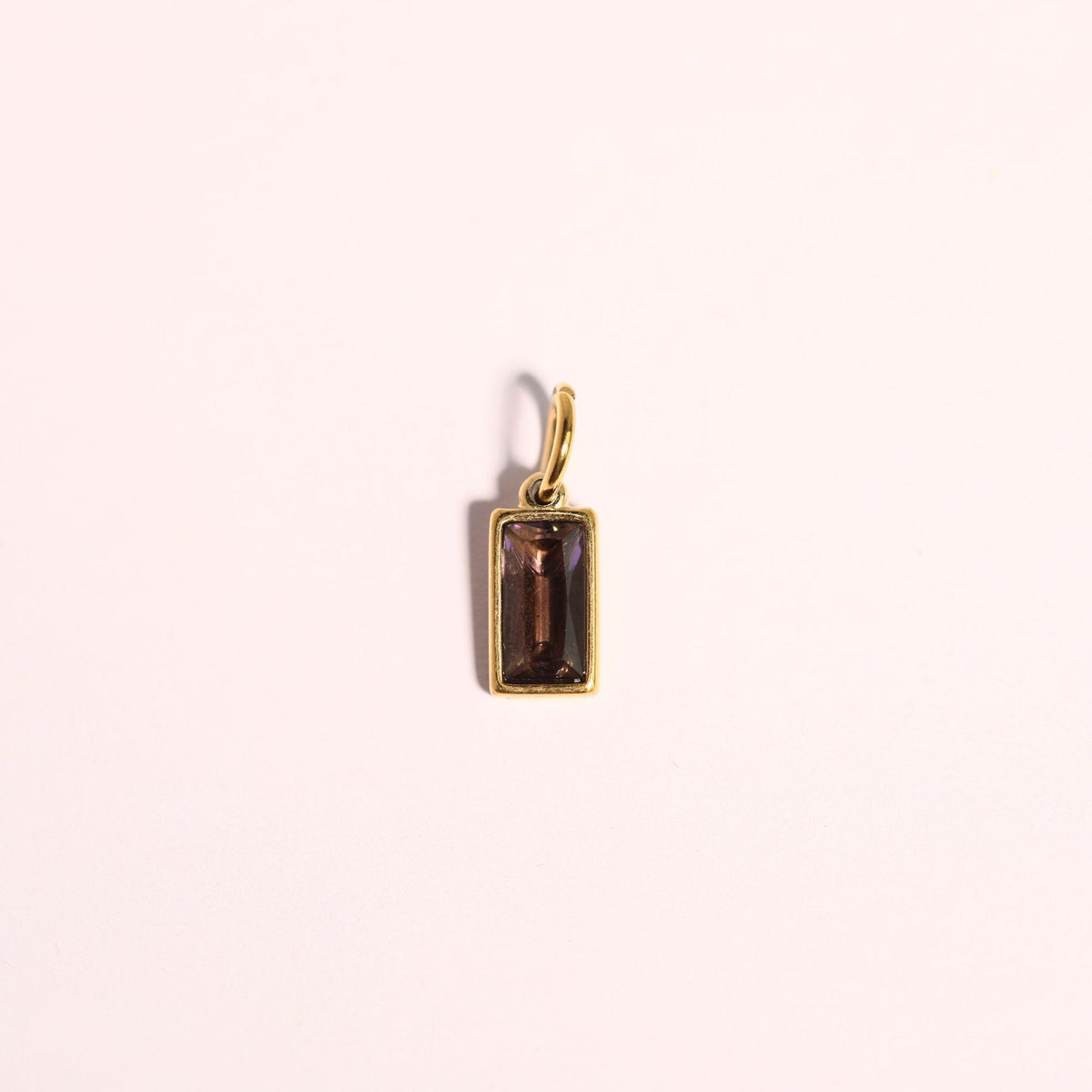 18K gold letters with birthstone design high-end necklace