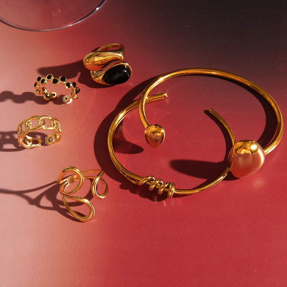 Metal Bracelet Ring Collection
