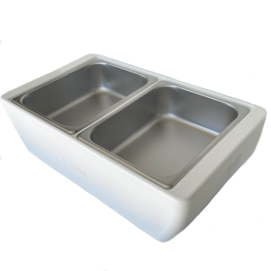 REVO HALF Size Pan Set | Stainless Steel 4" deep | Two 1/2 Size food pans