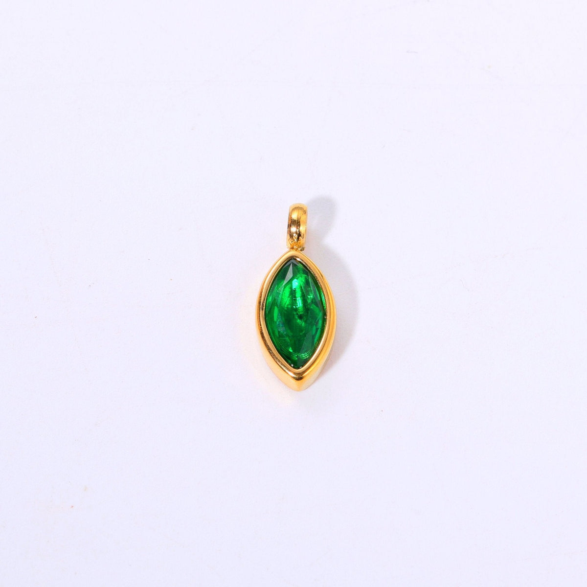18K gold letters with birthstone design exquisite dazzling necklace