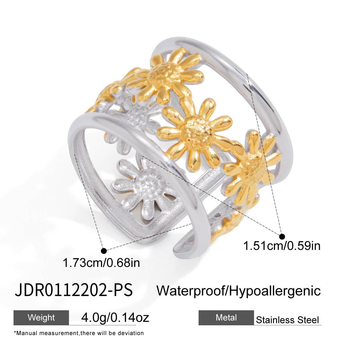 Floral Bracelet Ring Collection