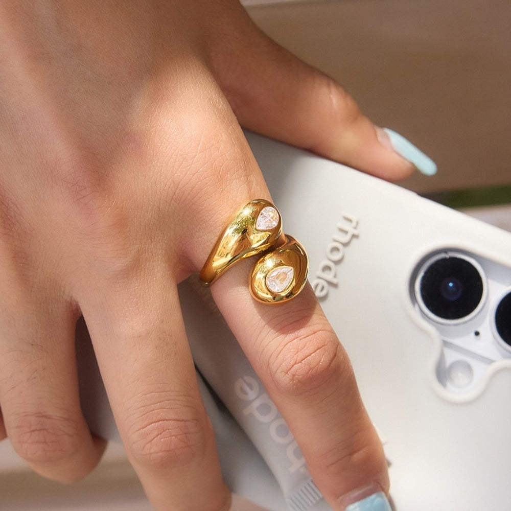 Mixed Zircon Ring Collection