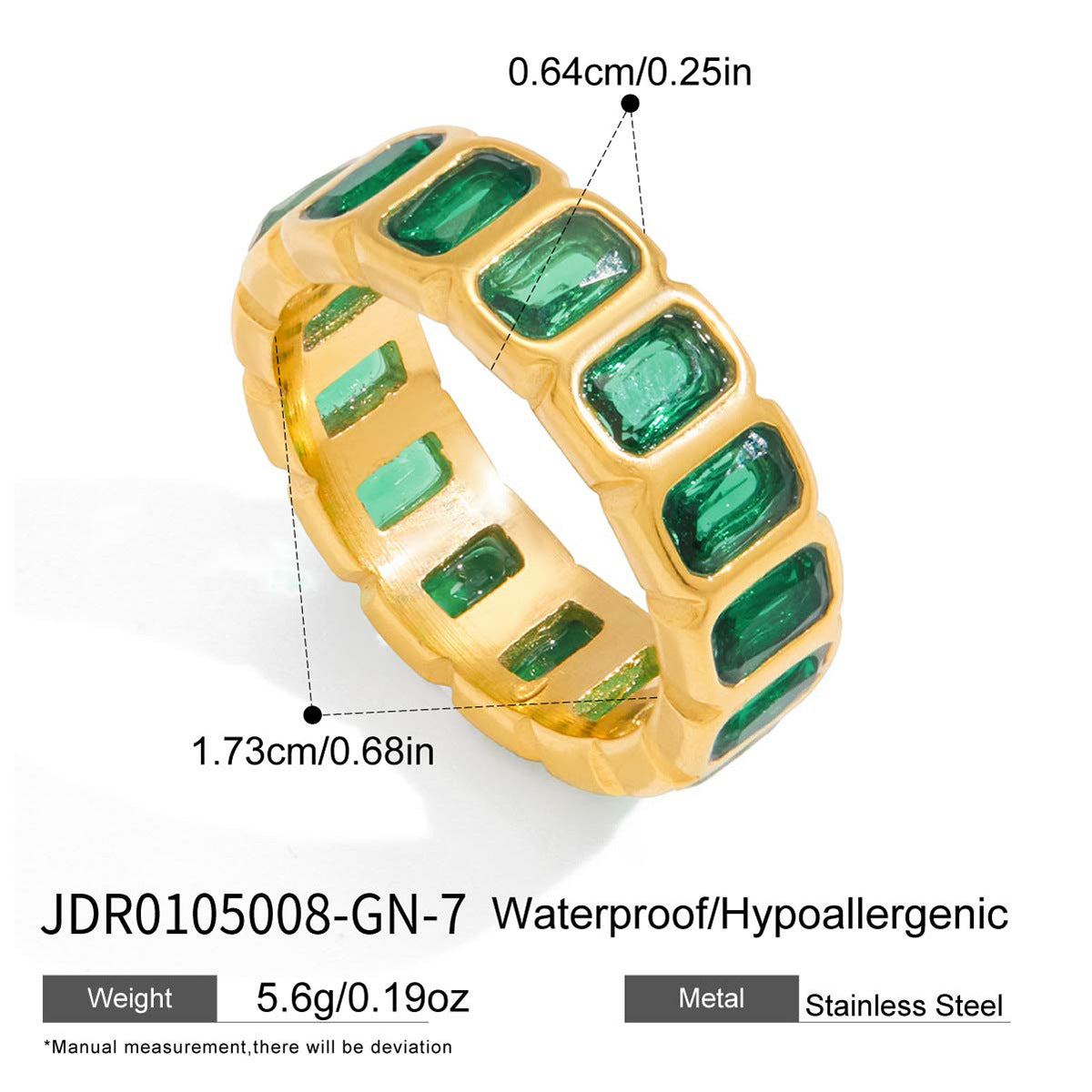 Green Zircon Ring Collection