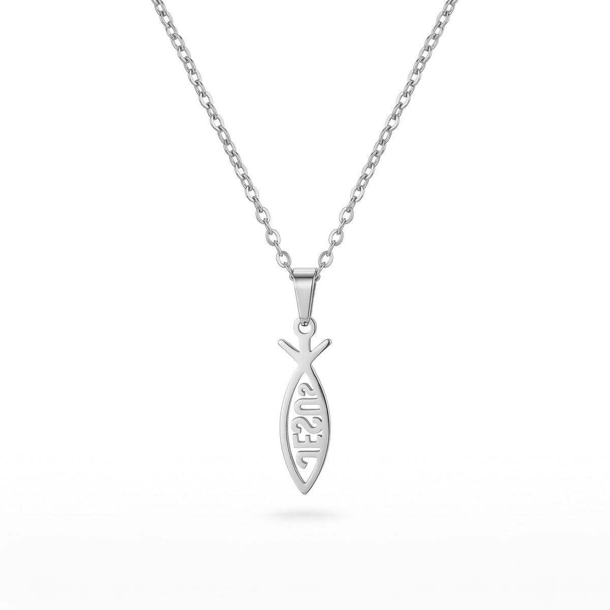 New European American Cross Border Fade Resistant Stainless Steel Necklace Stackable Set, Flower Geometric Disc Women Necklace