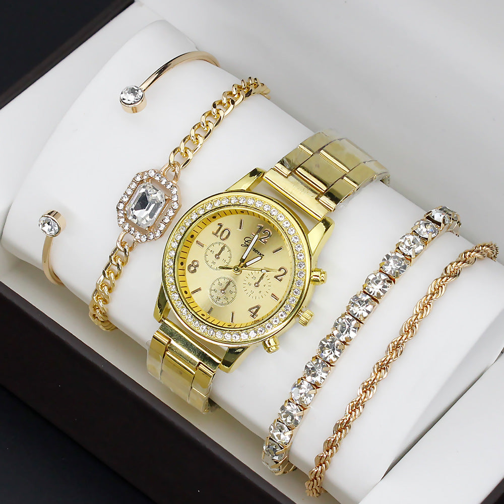 Women's Set With Bracelet 4 Pieces FashionWatch Quartz