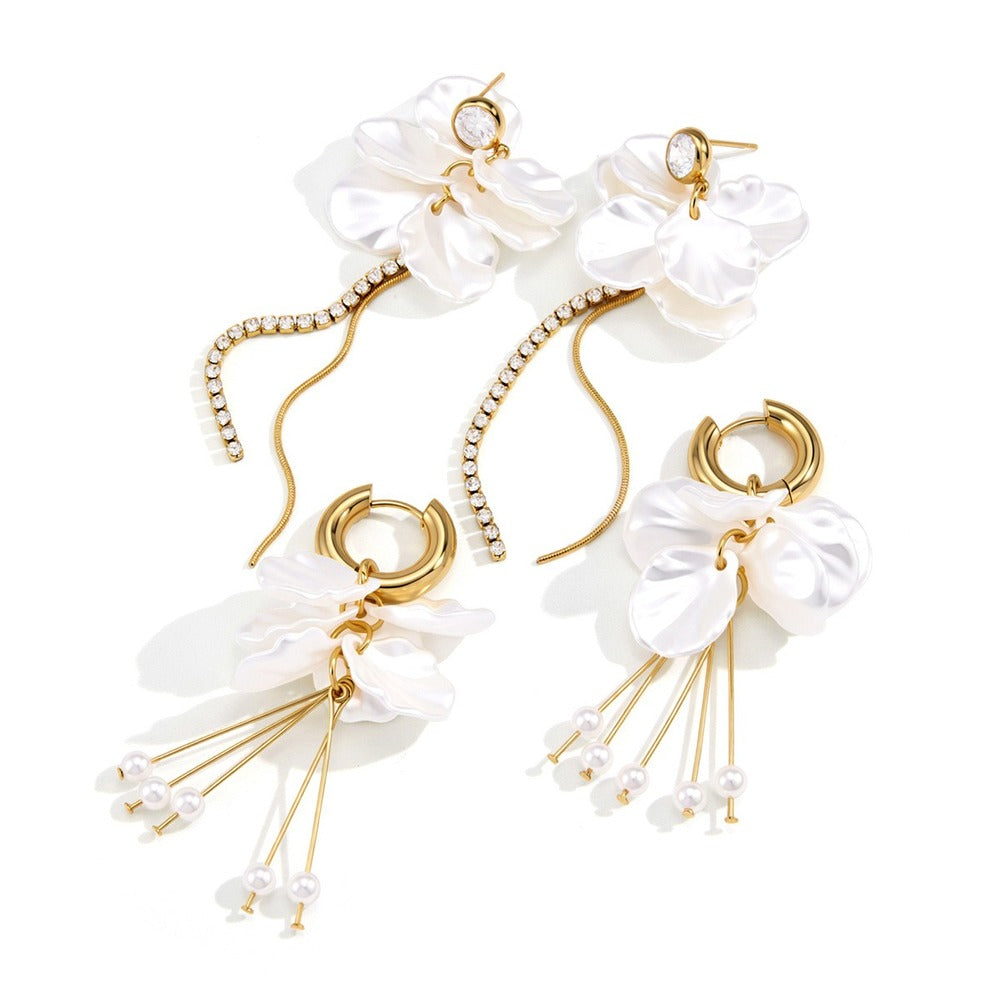 Pearl Tassel Earrings Collection