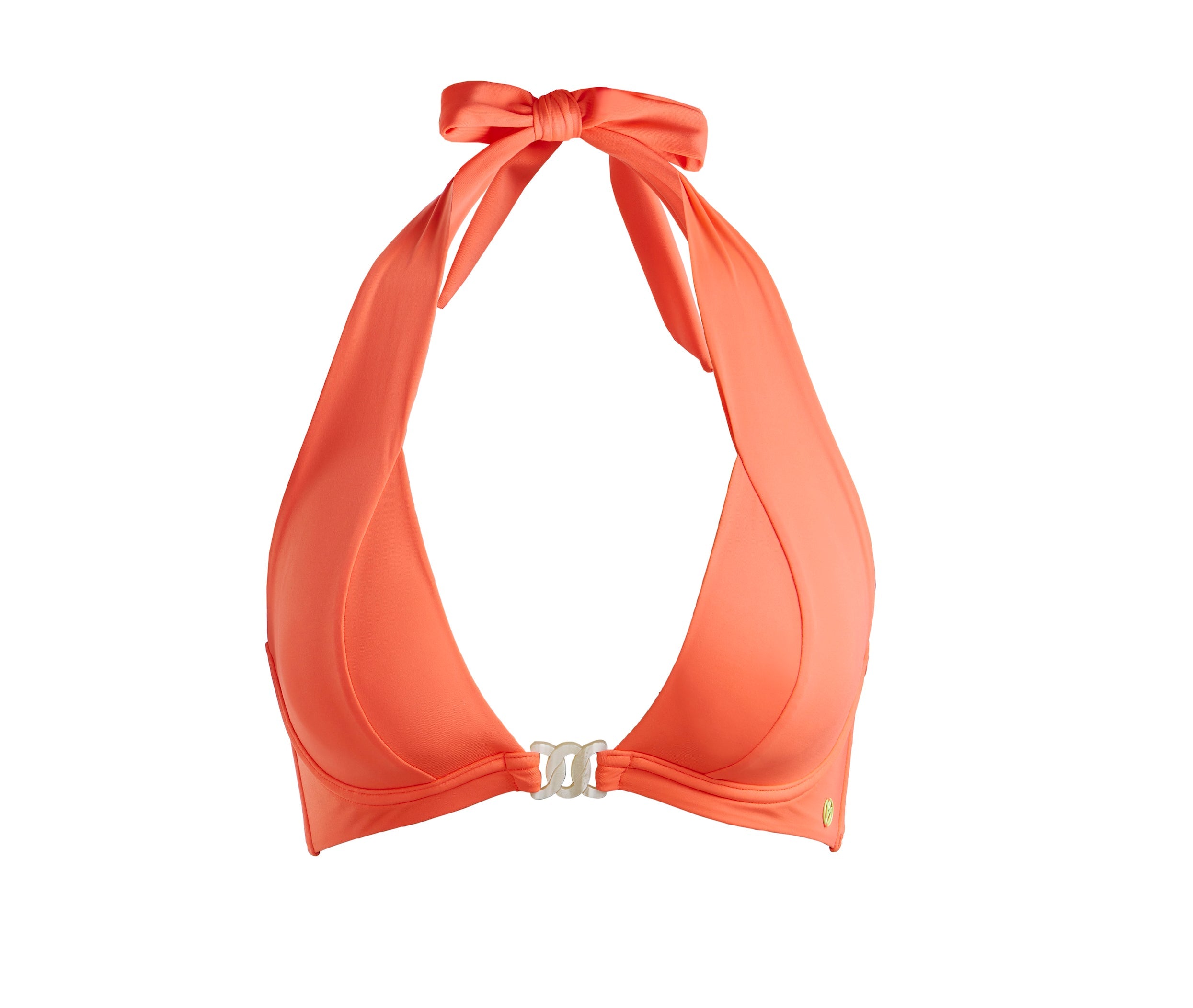 Halter Bikini Top Coral