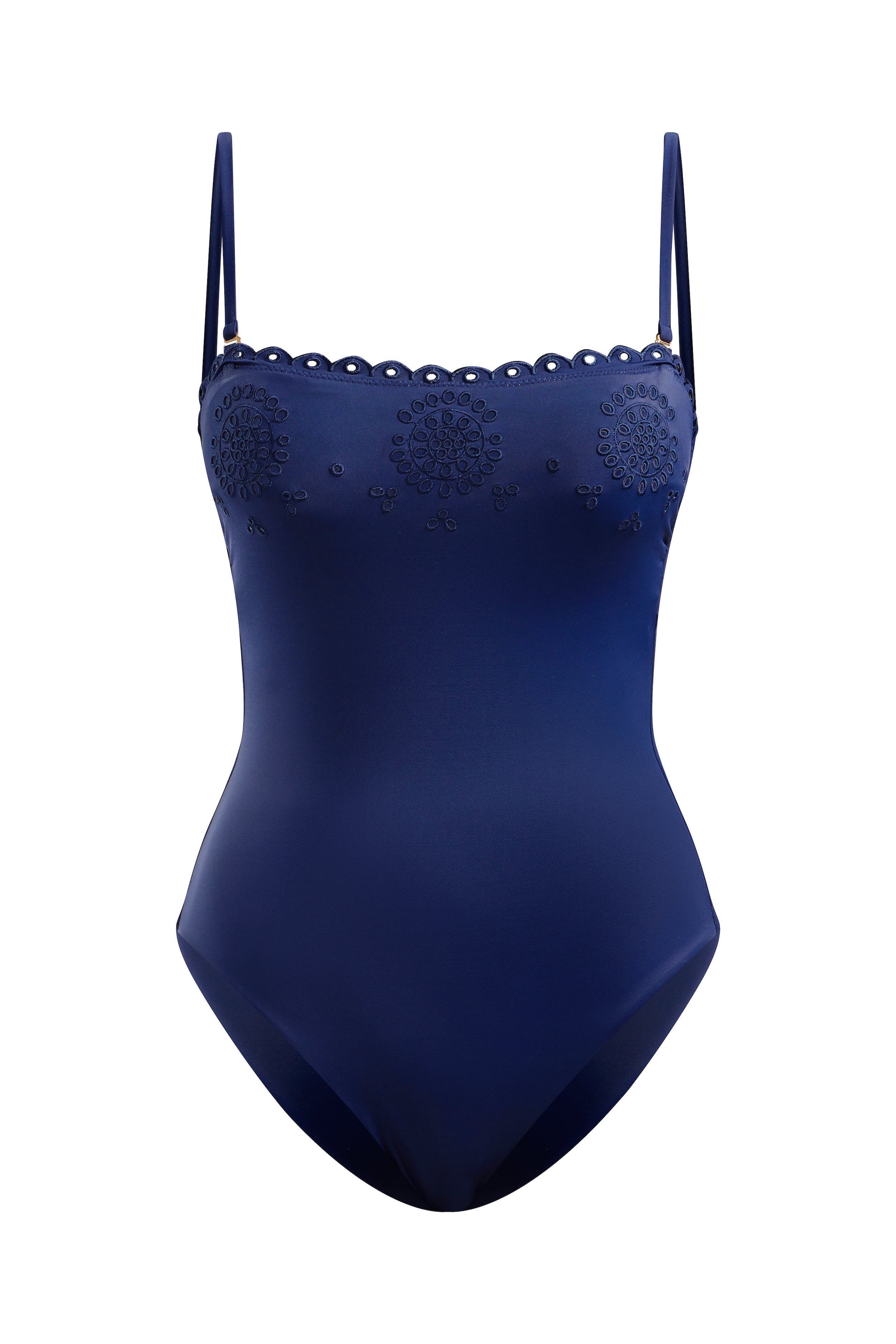 Broderie Swimsuit Navy