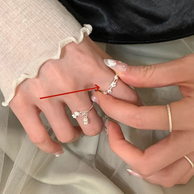 Niche Design 925 Sterling Silver Zircon Plain Band Ring For Women, High Sense Heavy Craft Stackable Tarnish Resistant Ring