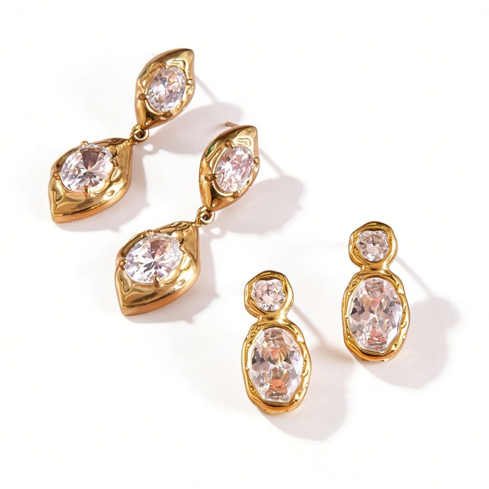 Zircon Earrings Ring Collection