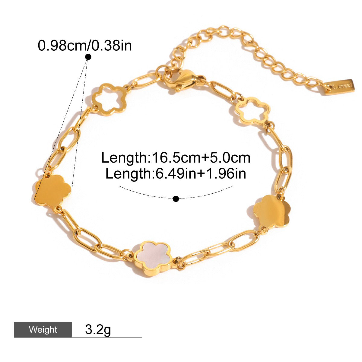 18K gold OT buckle with geometric design exquisite and noble necklace bracelet set