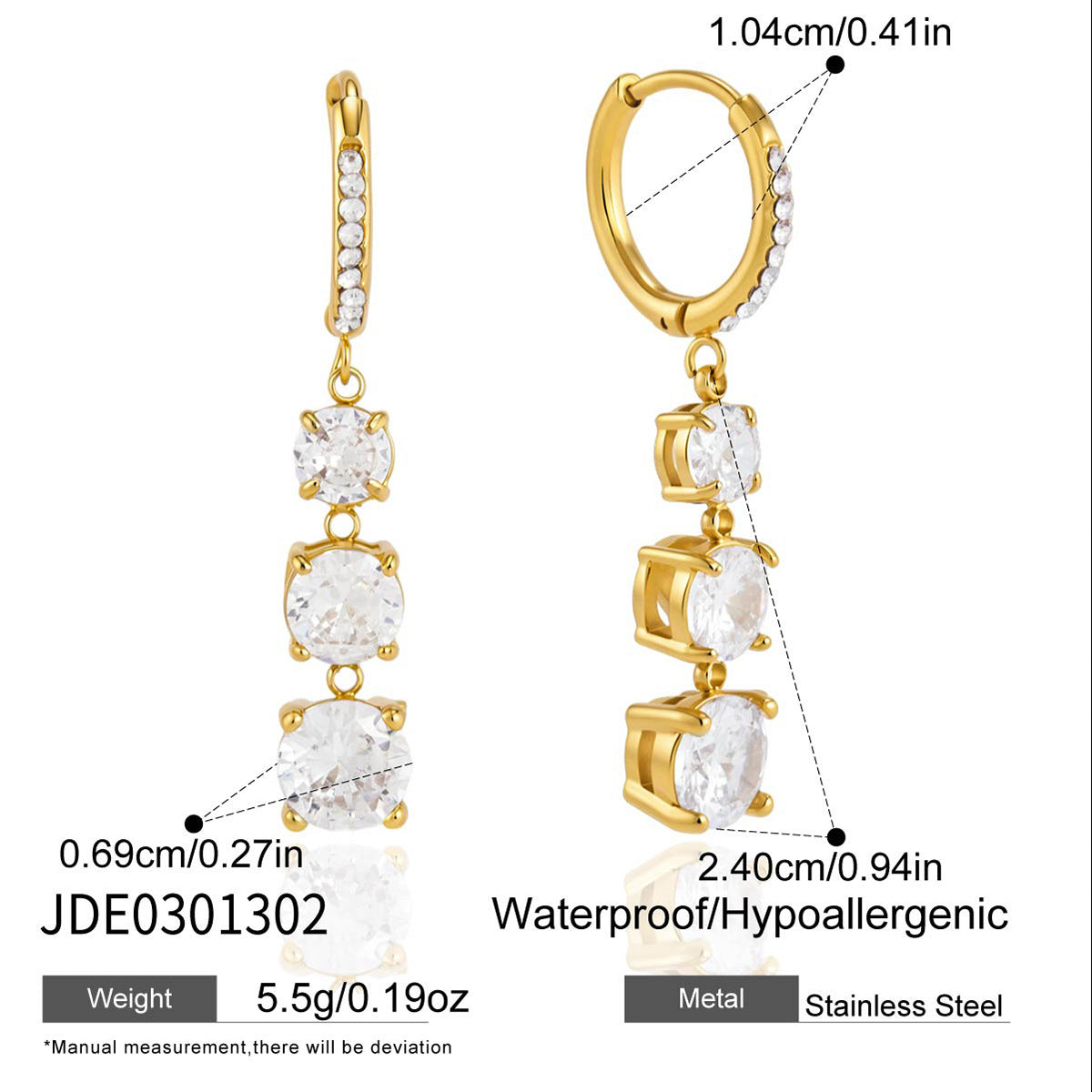 Zircon Tassel Earrings Collection