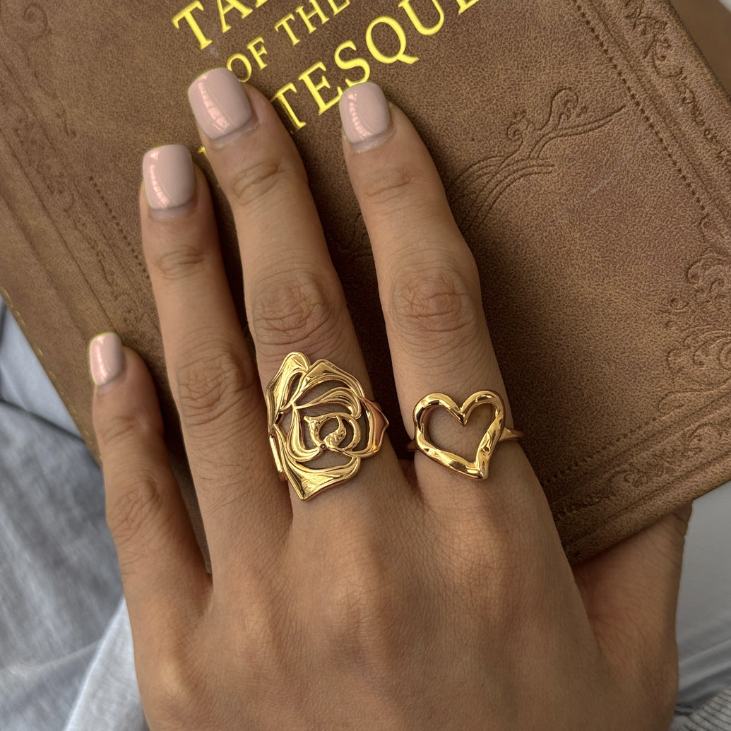 Heart Motif Ring Collection
