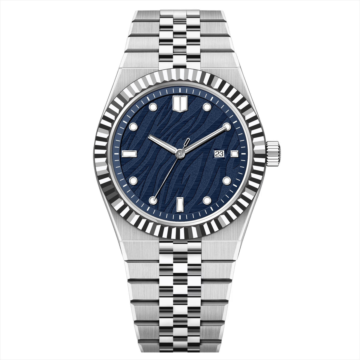 High-End Business Steel-Strap Mens Quartz Watch