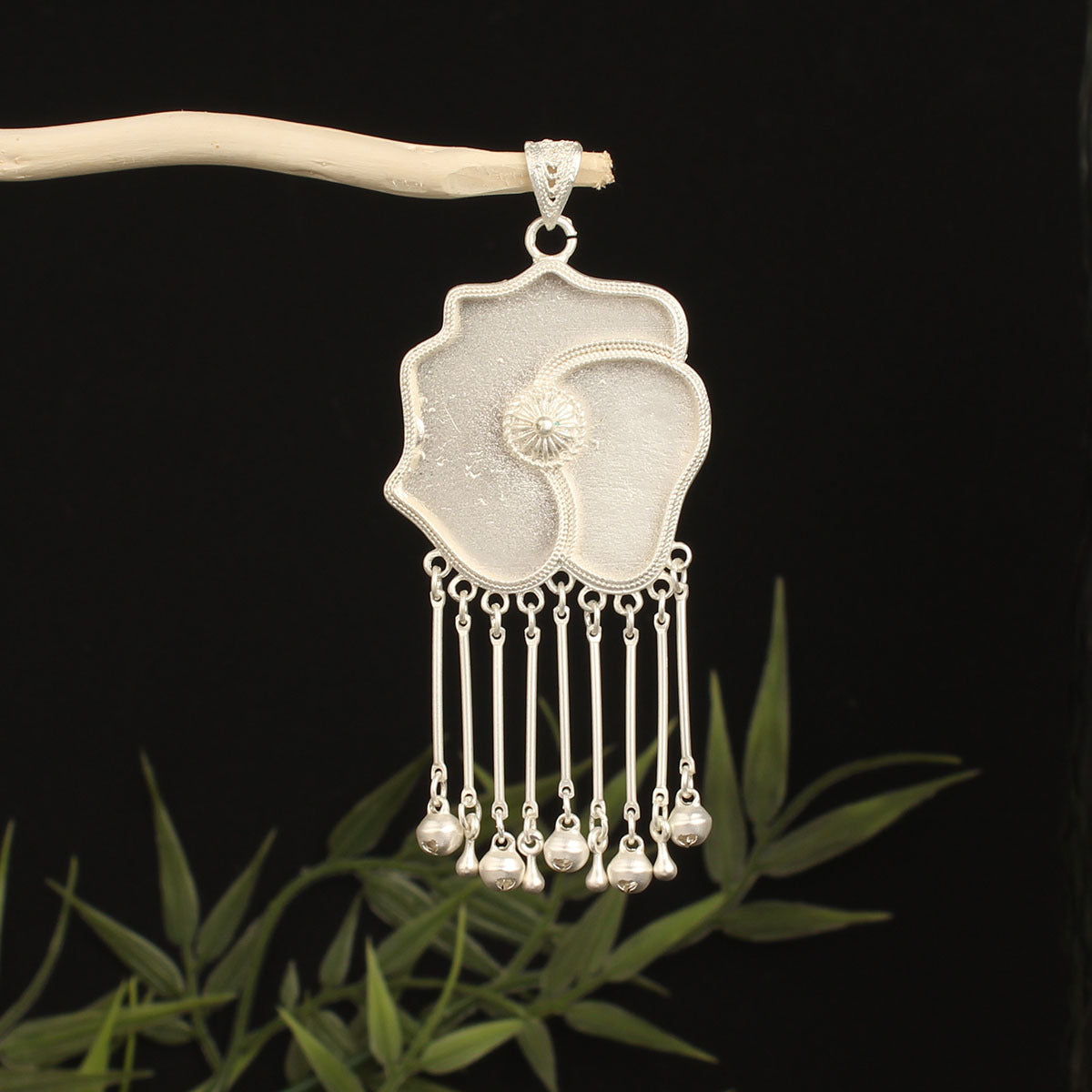 Butterfly Pendant Inlaid With A Bell