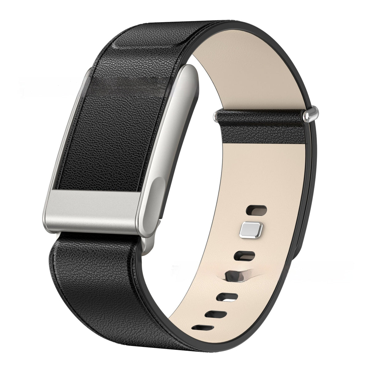 Same-style Pin-buckle Leather Watch Strap As The Fitness Tracker