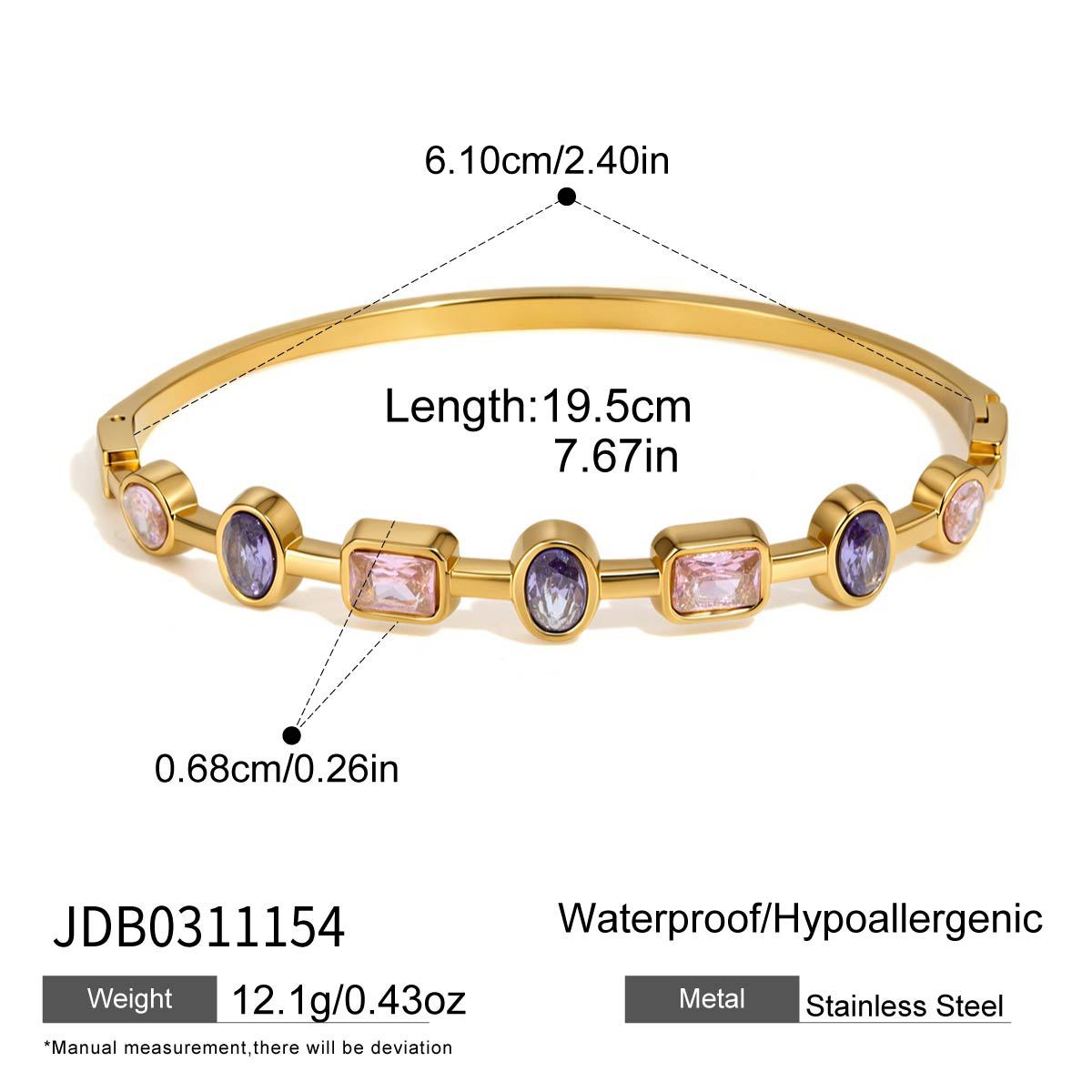 Color Zircon Bangle Collection