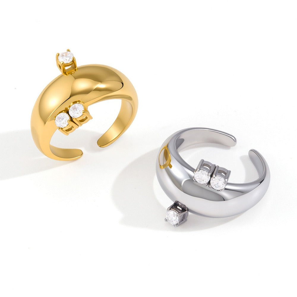 Open Zircon Ring Collection