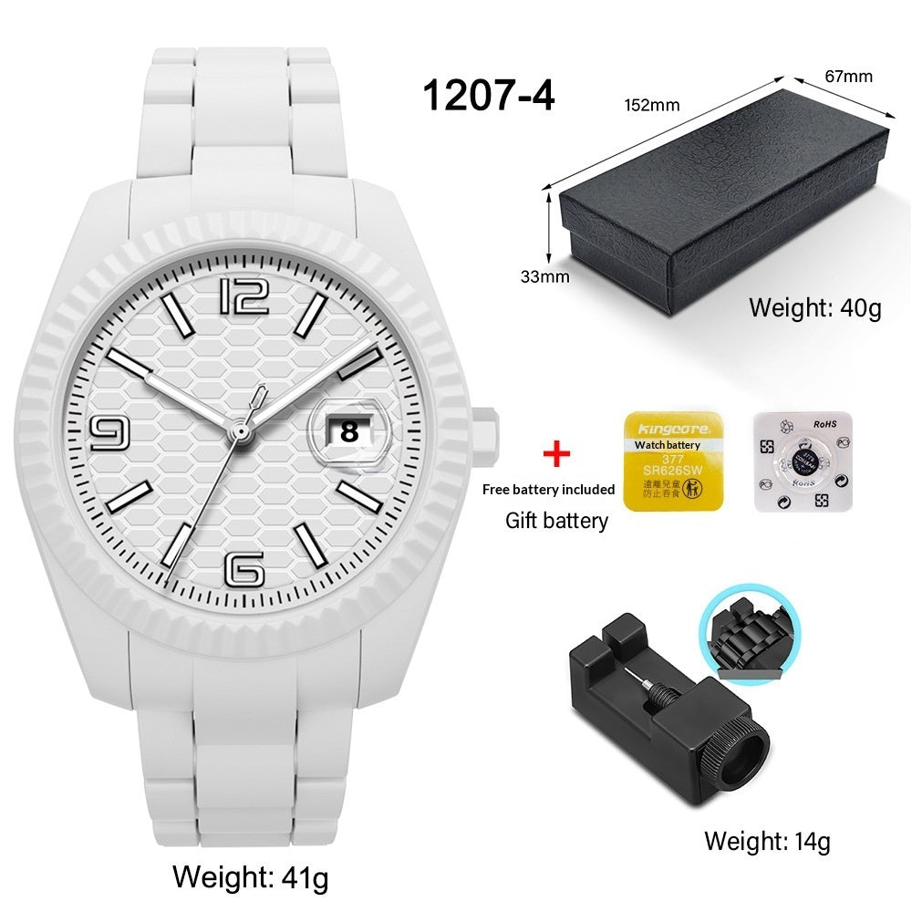 New Mens Watch Stylish Business-oriented Design With A Large Dial