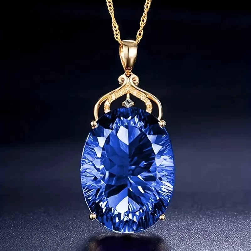 Wholesale Women Amethyst Pendant Necklace, Trendy Viral Dopamine Jewelry, Versatile High-End Sense Purple Crystal Necklace For Ladies