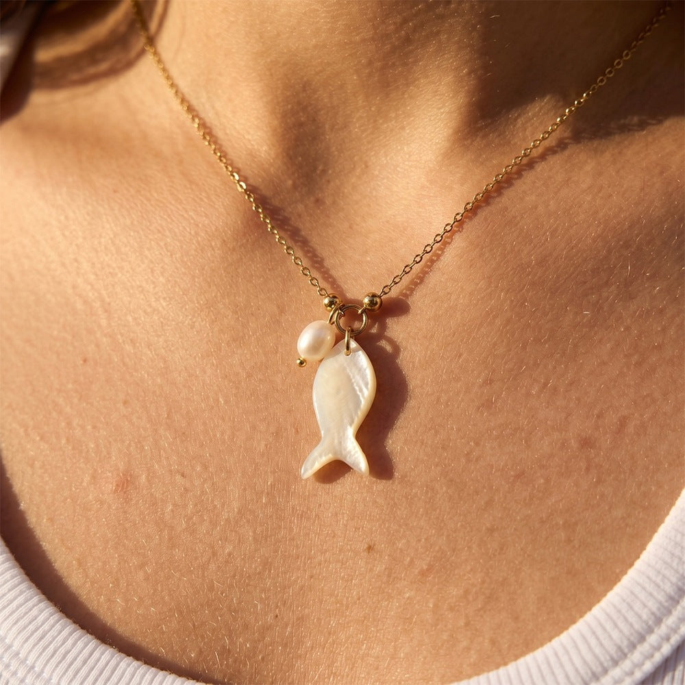 Shell Pearl Necklace Collection