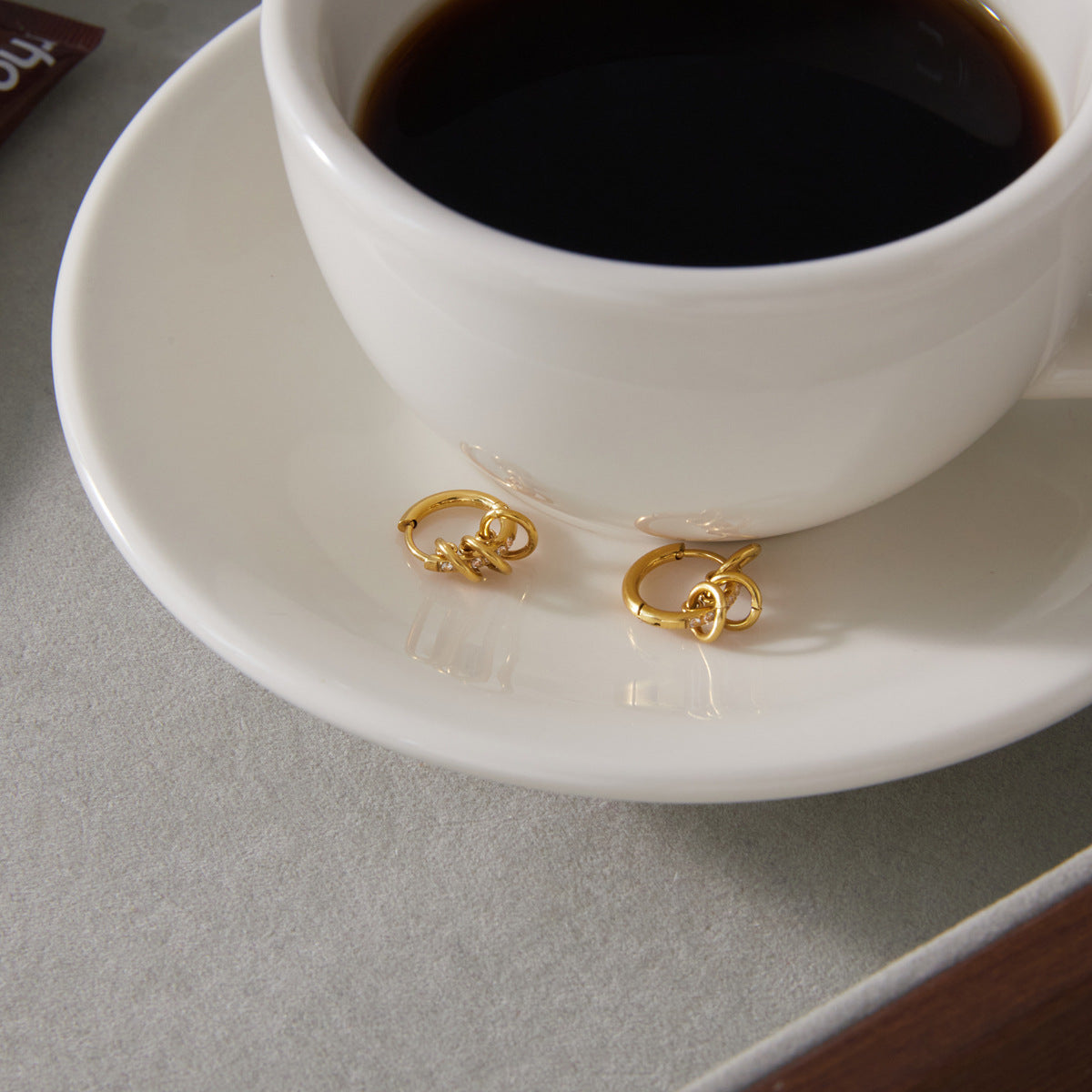 Triple Circle Drop Earrings
