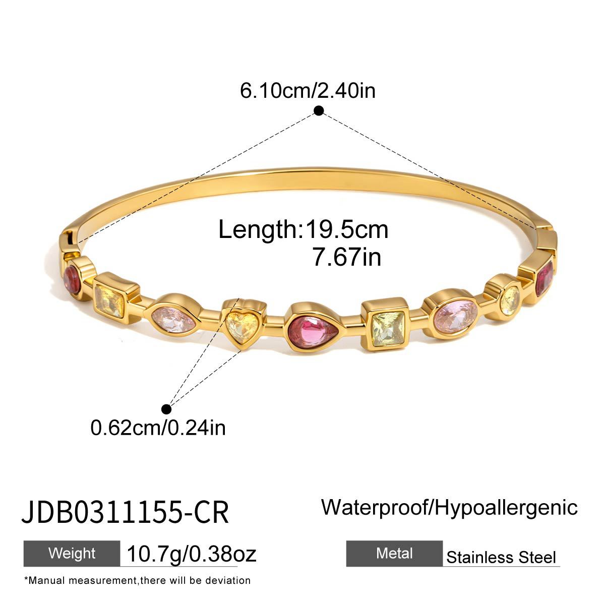 Color Zircon Bangle Collection