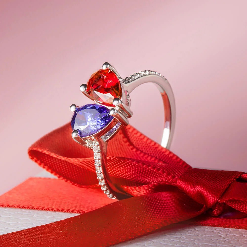Zircon Birthstone Fashion Ring