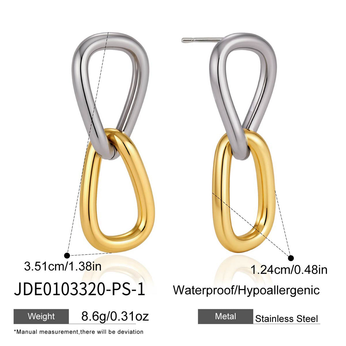 Infinity Link Earrings Collection