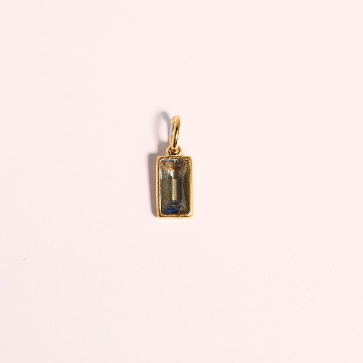 18K gold letters with birthstone design high-end necklace