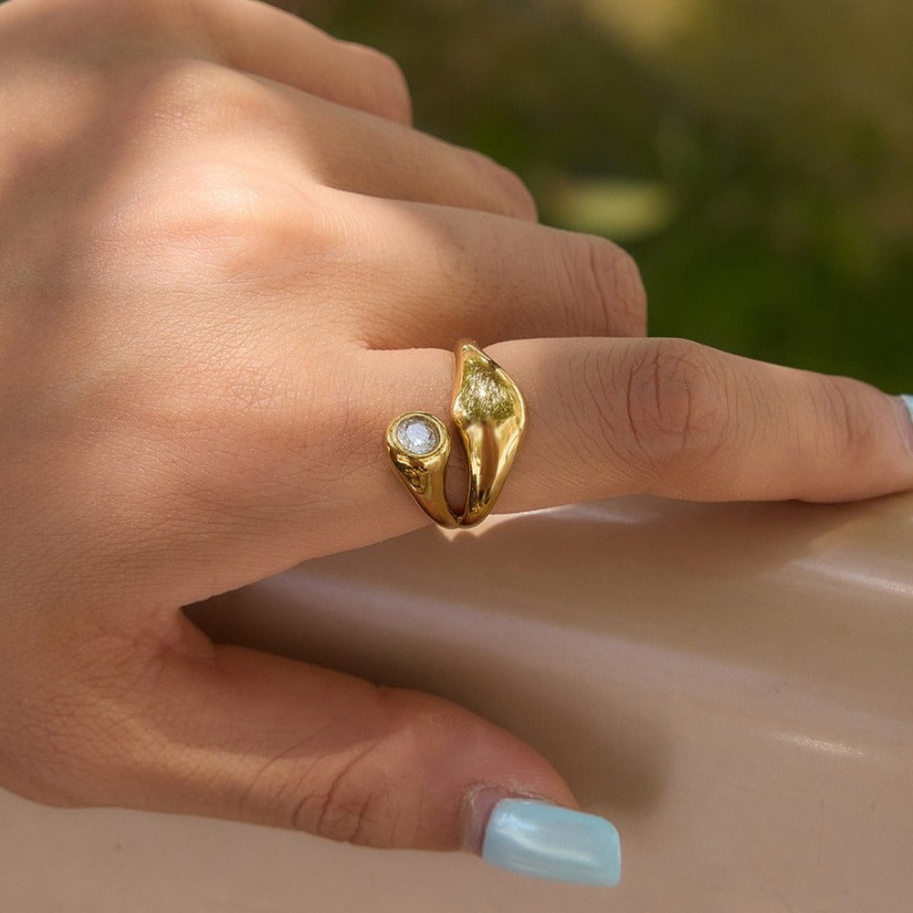 Zircon Solitaire Ring
