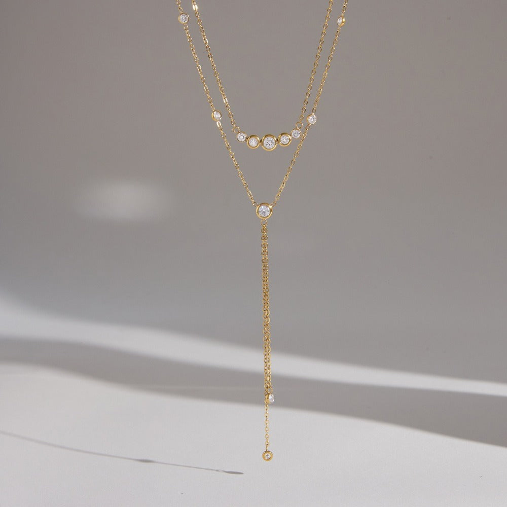 Long Chain Pendant Necklace