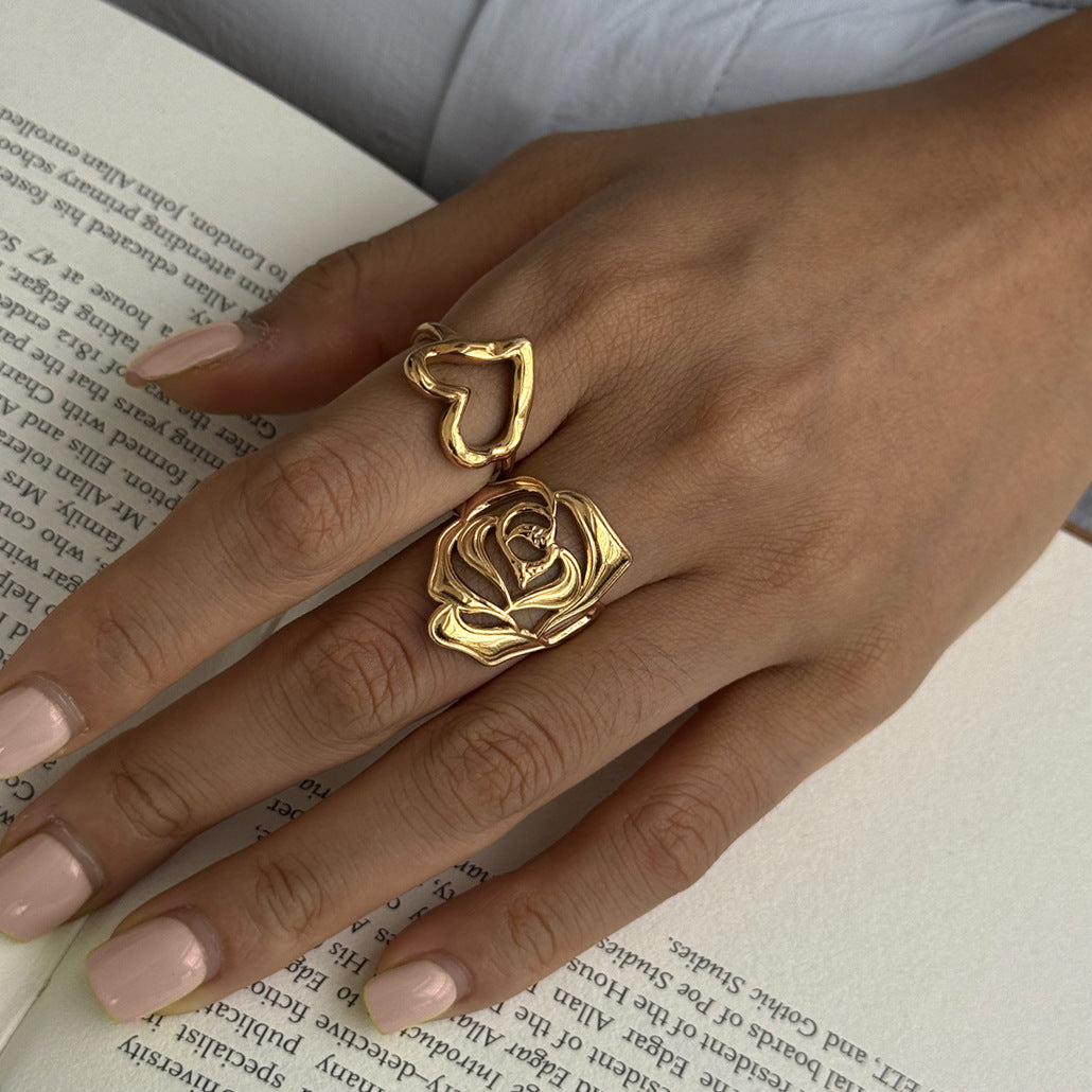 Heart Motif Ring Collection