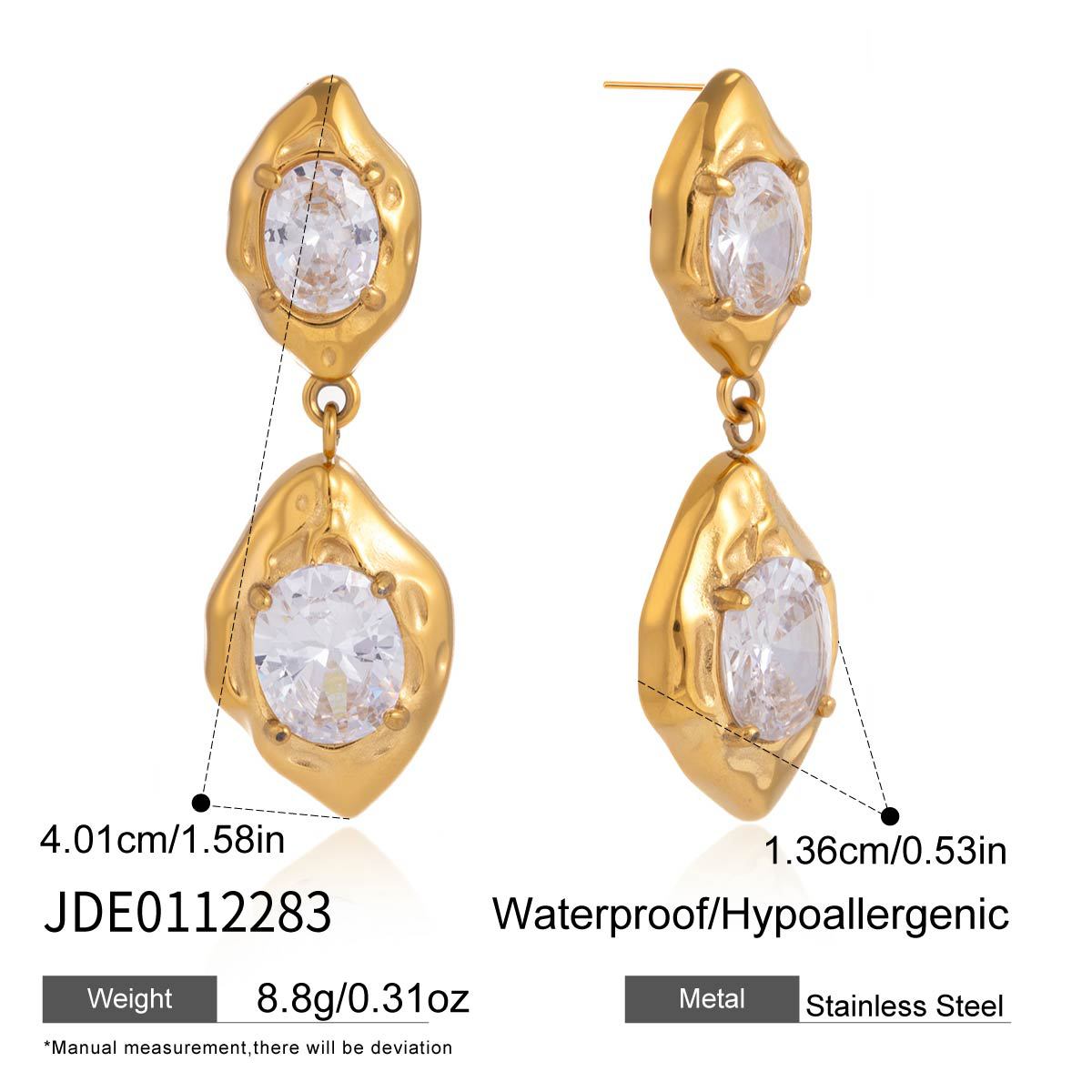 Zircon Earrings Ring Collection