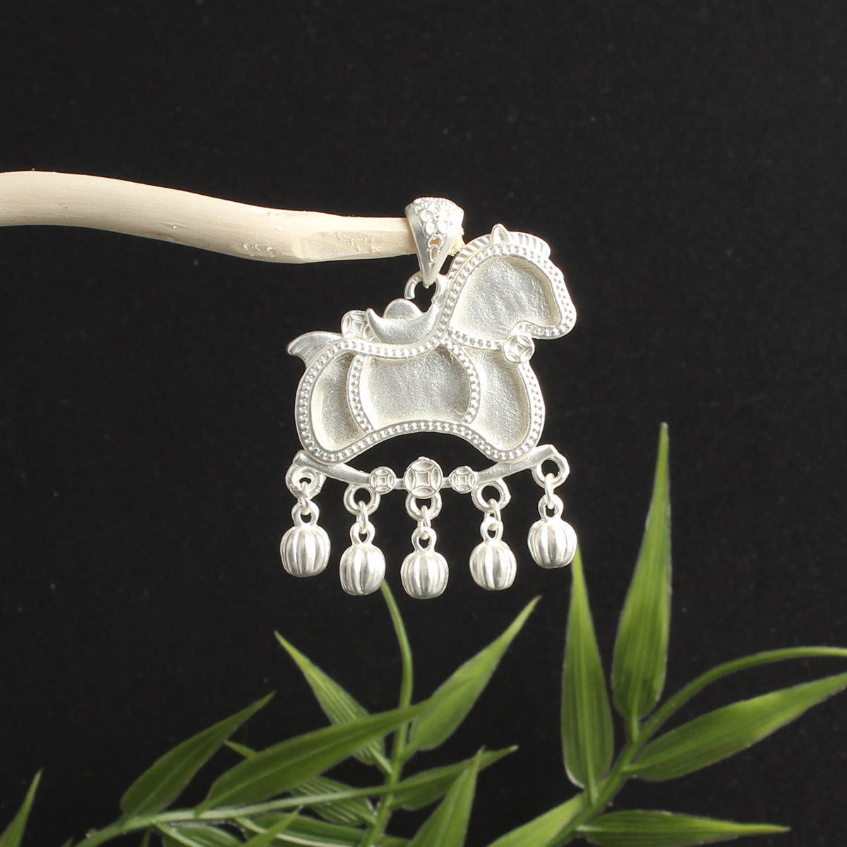 Butterfly Pendant Inlaid With A Bell