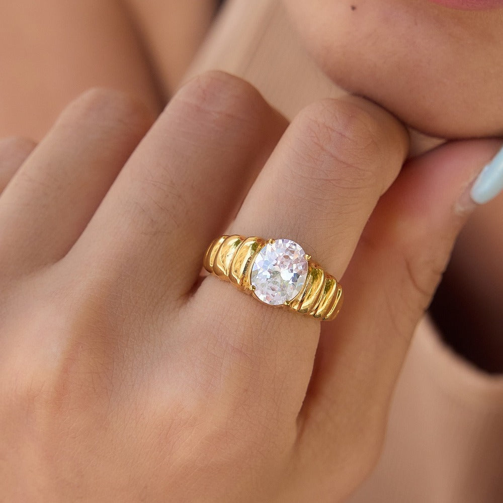 Mixed Zircon Ring Collection