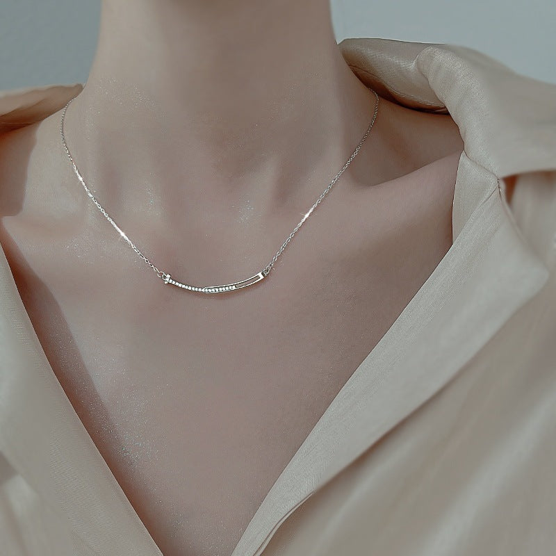 925 Sterling Silver Necklace Women's Summer 2023 New Trendy Niche Design Elegant Ins Clavicle Chain 2022
