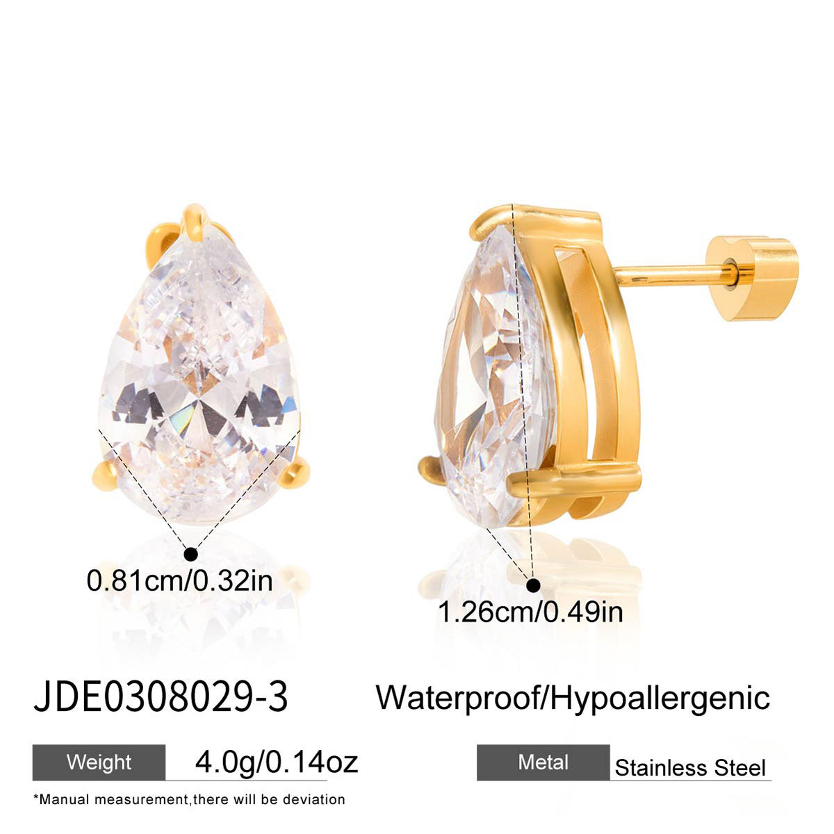 Zircon Necklace and Earring Set Collection