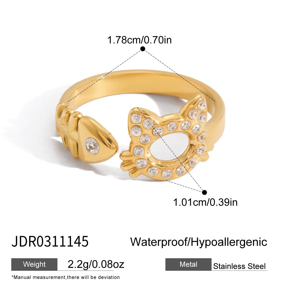 Pet Love Zircon Ring Collection
