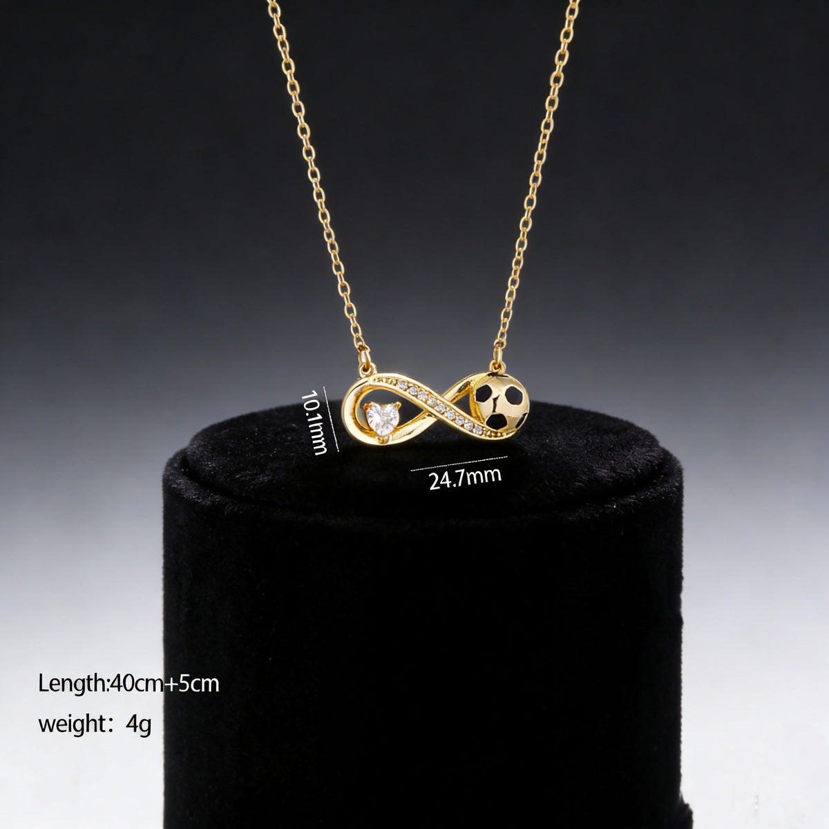 Soccer Heart Necklace Collection