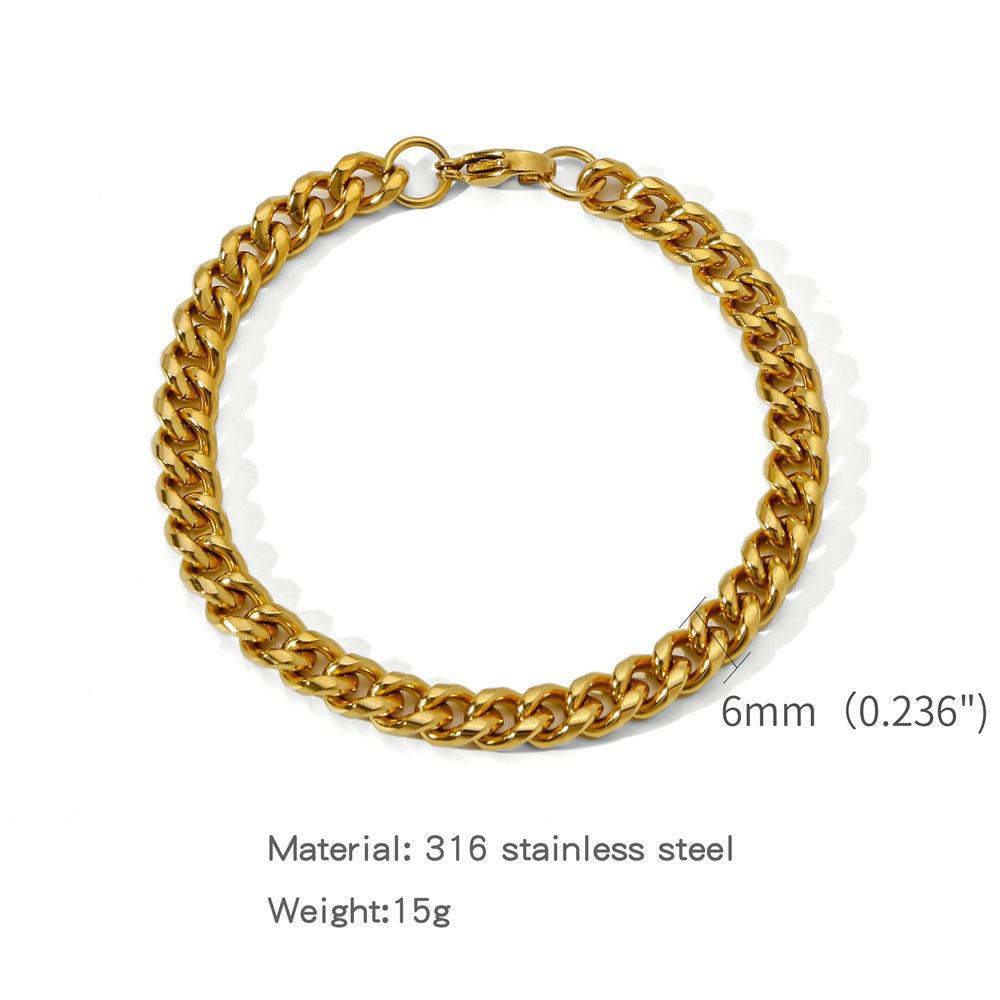 A Stylish Versatile Round-brushed Minimalist Bracelet