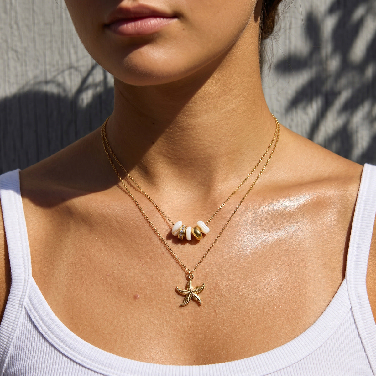 Pearl Charm Necklace Collection
