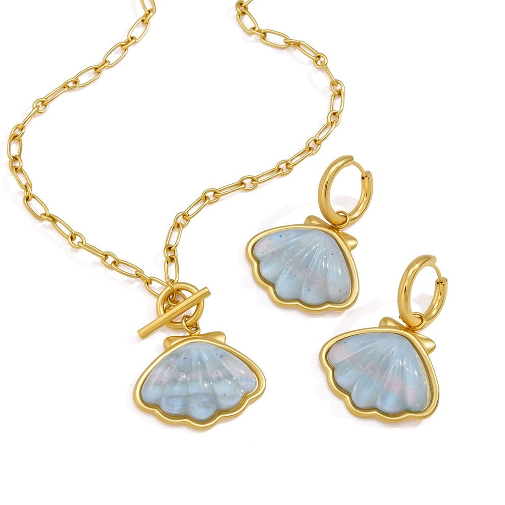 Shell Necklace Earrings Collection