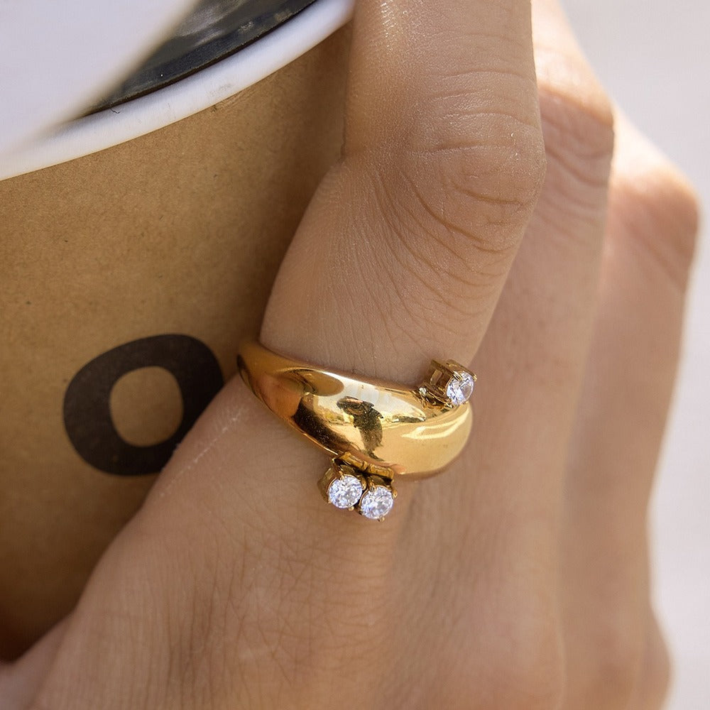 Open Zircon Ring Collection