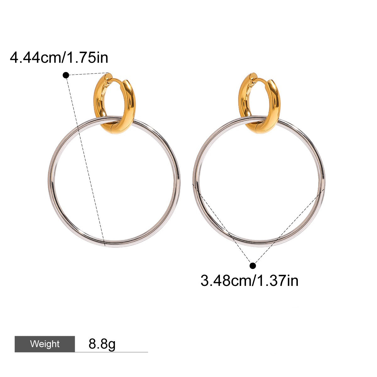 18K gold ocean element inlaid pearl design trendy unique earrings necklace bracelet ring set