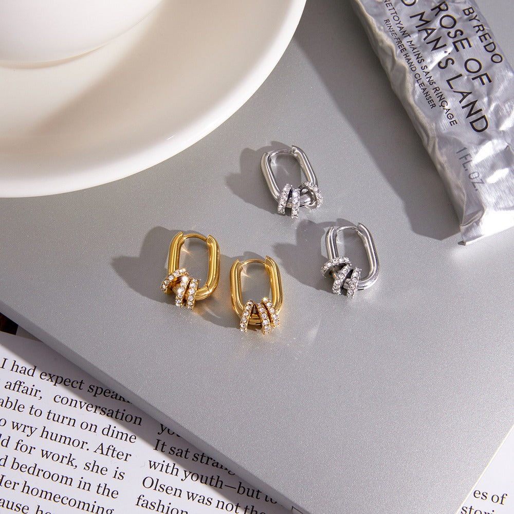 Oval Hoop Earrings Collection